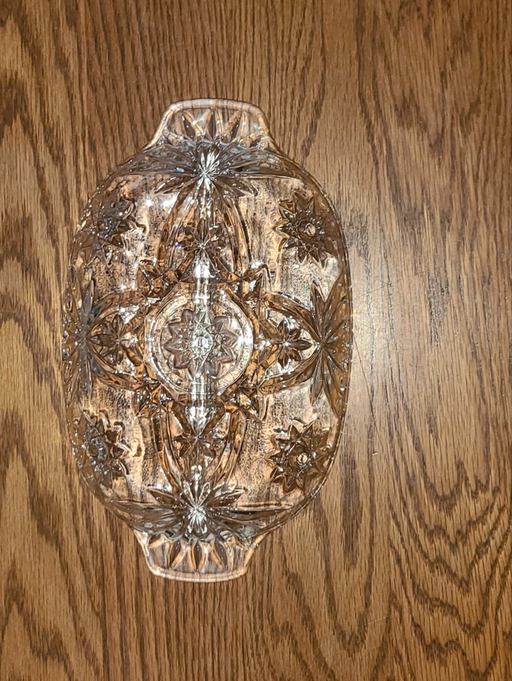 Vintage - Anchor Hocking EAPC Star of David divided relish dishes Set of 2 - Picture 9 of 15